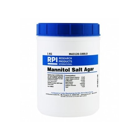 Rpi Mannitol Salt Agar, 1 KG M43120-1000.0